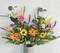 2 Bundles Artificial Daisy Flowers Fake Silk Flowers Spring Colorful Flowers Fake Wildflowers Bouquet for Home Table Vase Decor